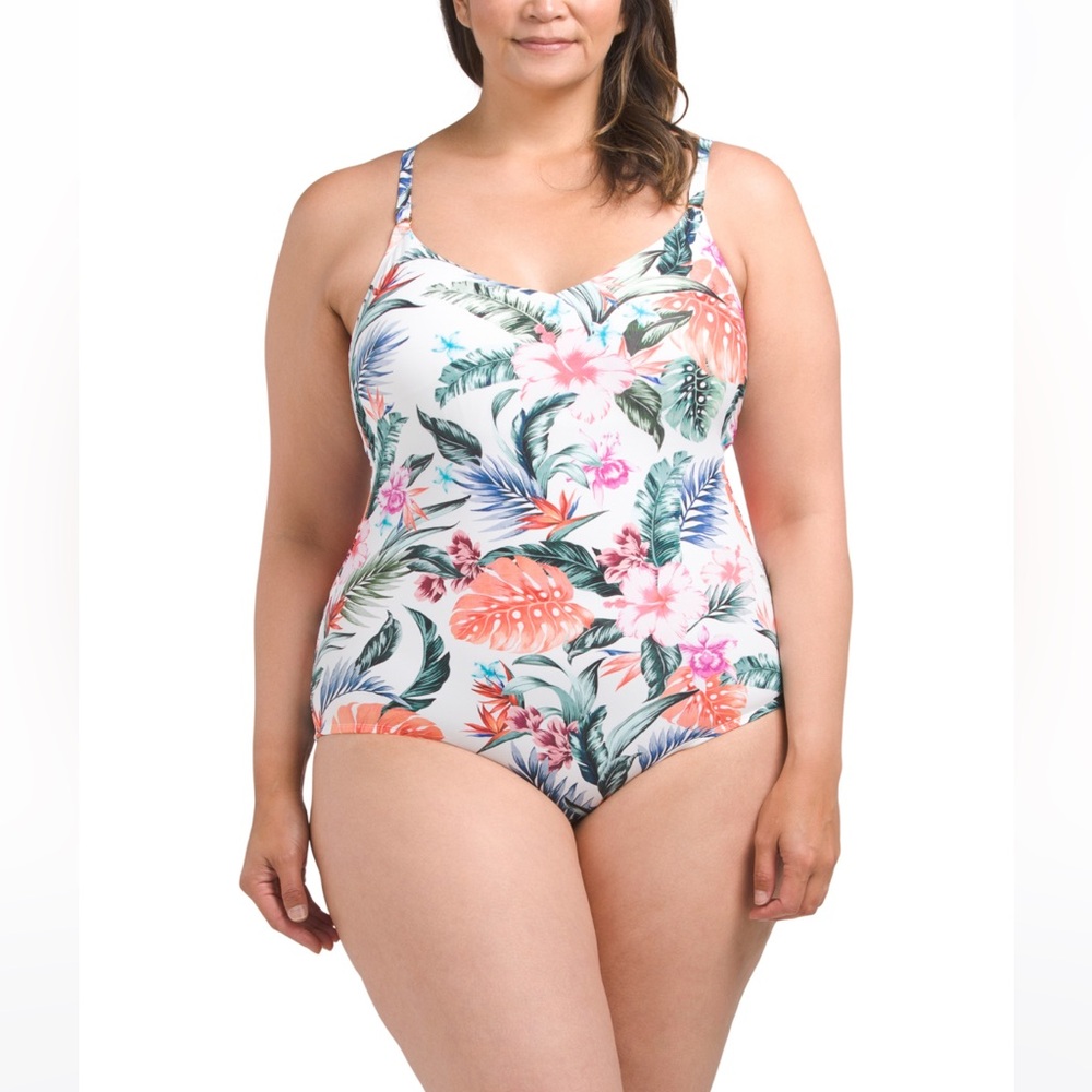Jantzen | NWT Sue Twisted Back One Piece Swimsuit